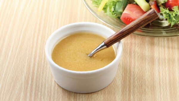 夏野菜サラダと味噌ドレッシング